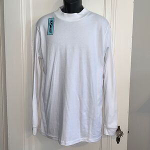 NWT Utopia Wear white knit mock turtleneck long sleeved shirt